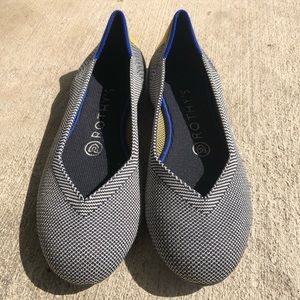 Rothy’s Grey Herringbone Flats size 6.5
